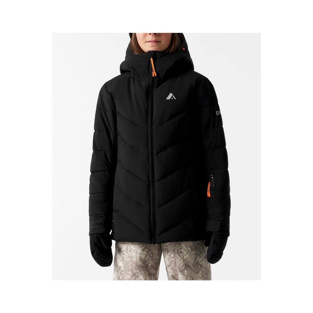 Orage 'Riya' Black Jr. Synthetic Down Jacket Size 14